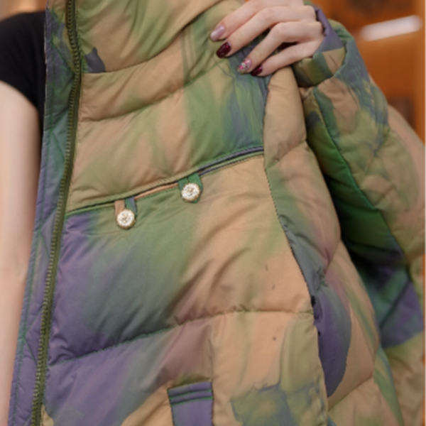 婷婷 2025爆款高端时尚羽绒服外套女W55Q38986