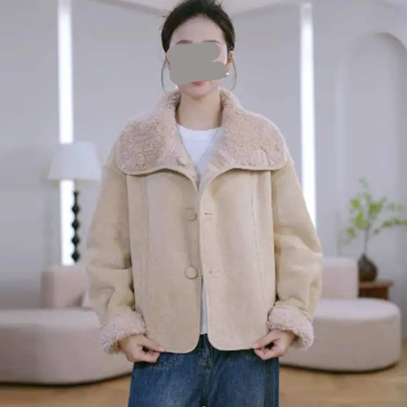 2025冬季新款外套双面穿宽松显瘦时尚加厚保暖外套女潮