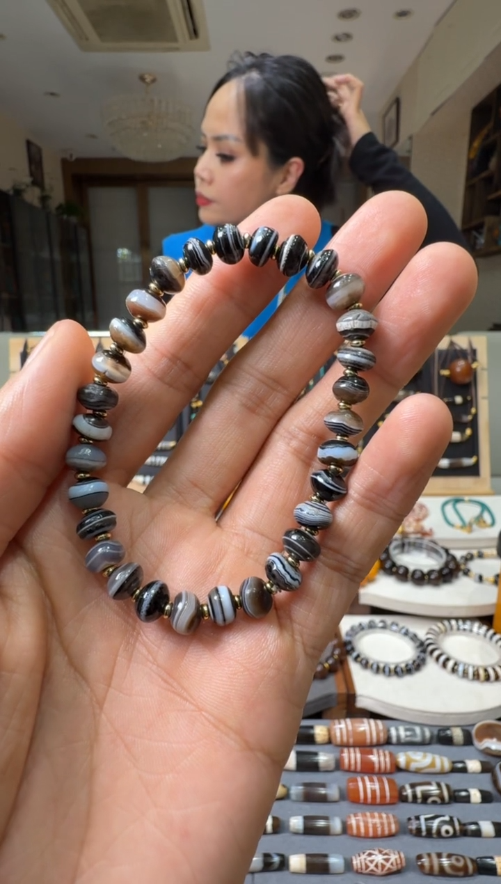 【闪购商品】玛瑙/玉髓未镶嵌珠宝半成品玛瑙珠手串