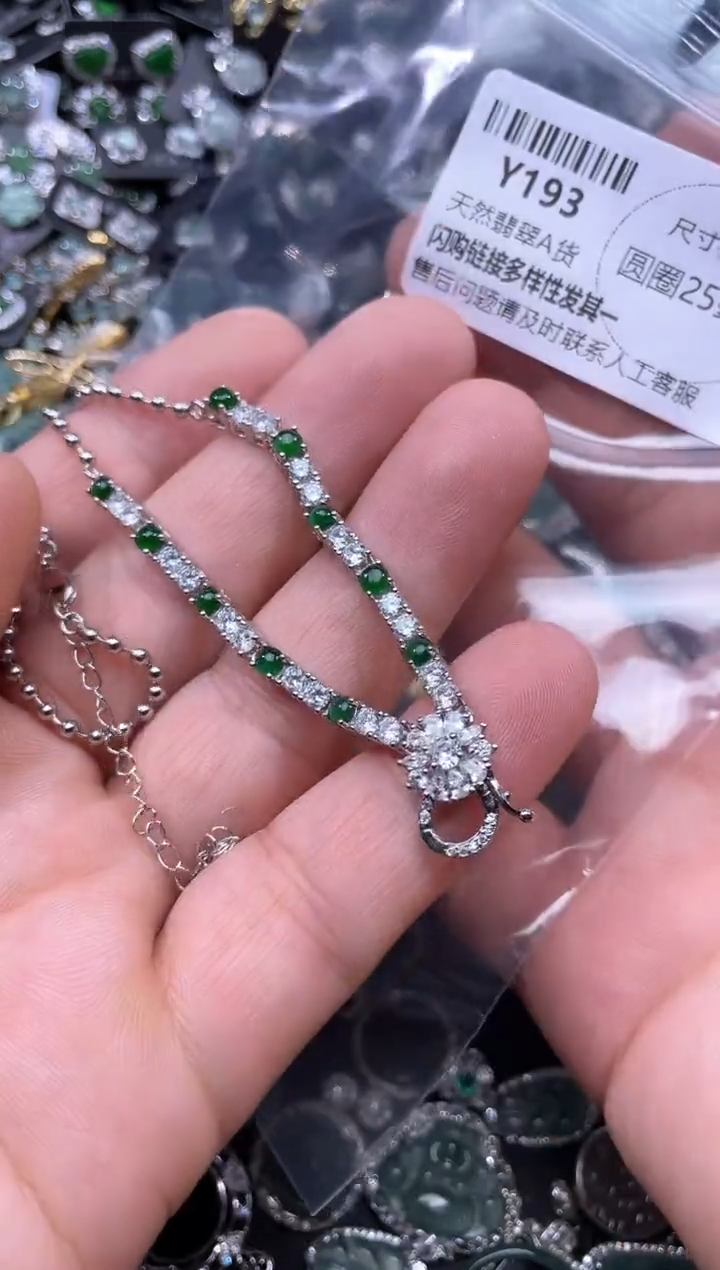 【闪购商品】翡翠颈饰未镶嵌Y193项链