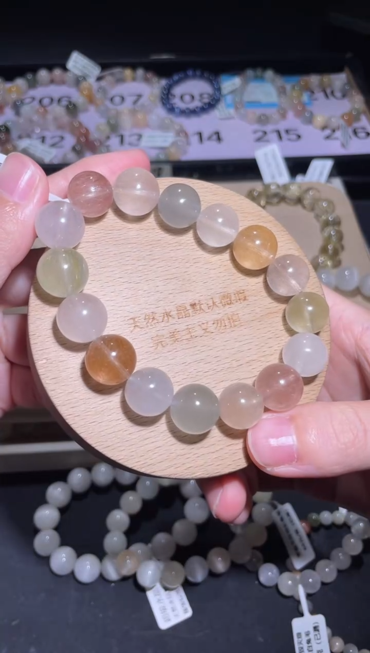 未镶嵌手链水晶214号多样性发一 U 13+