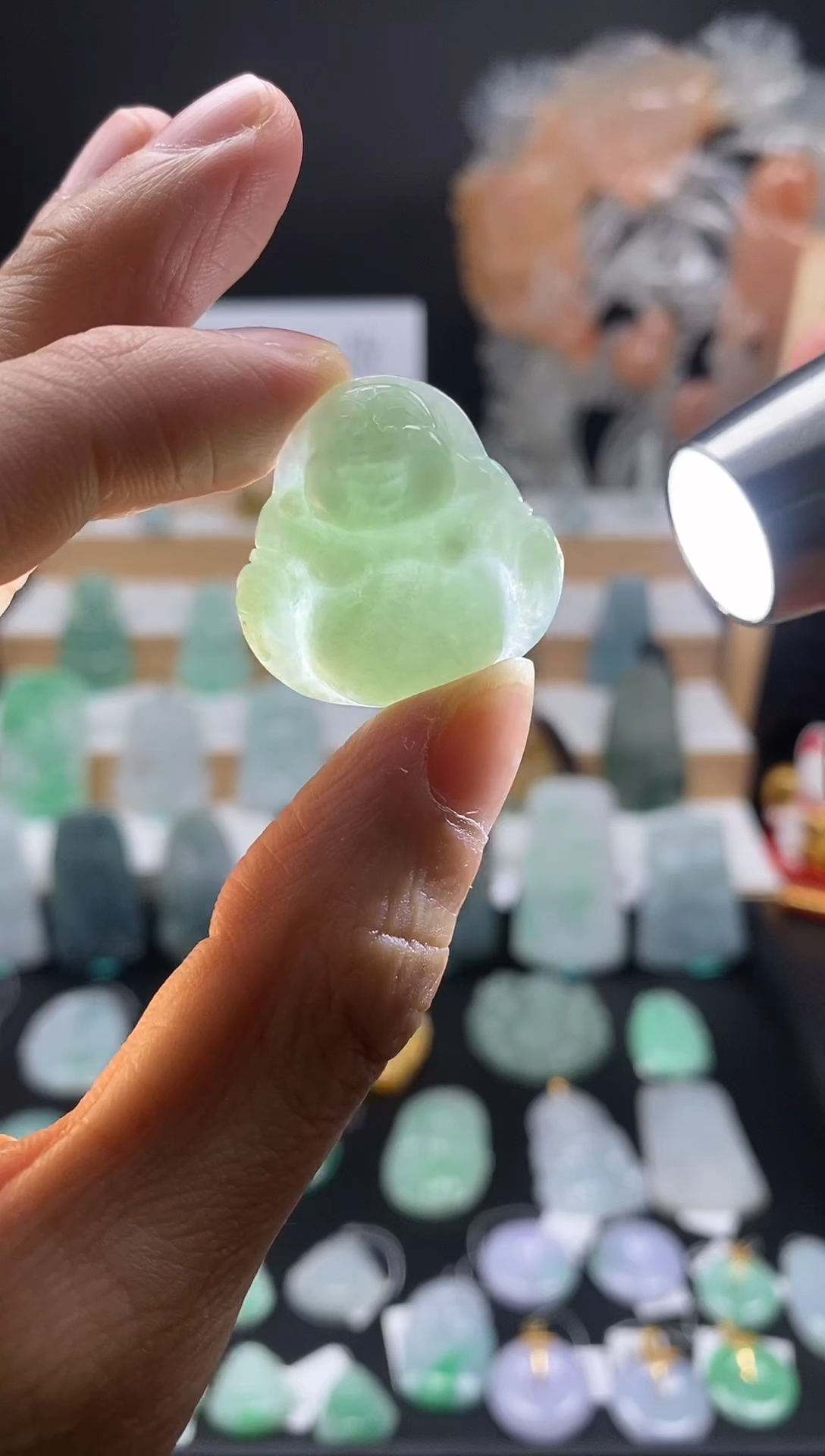 【闪购商品】翡翠颈饰未镶嵌81佛公