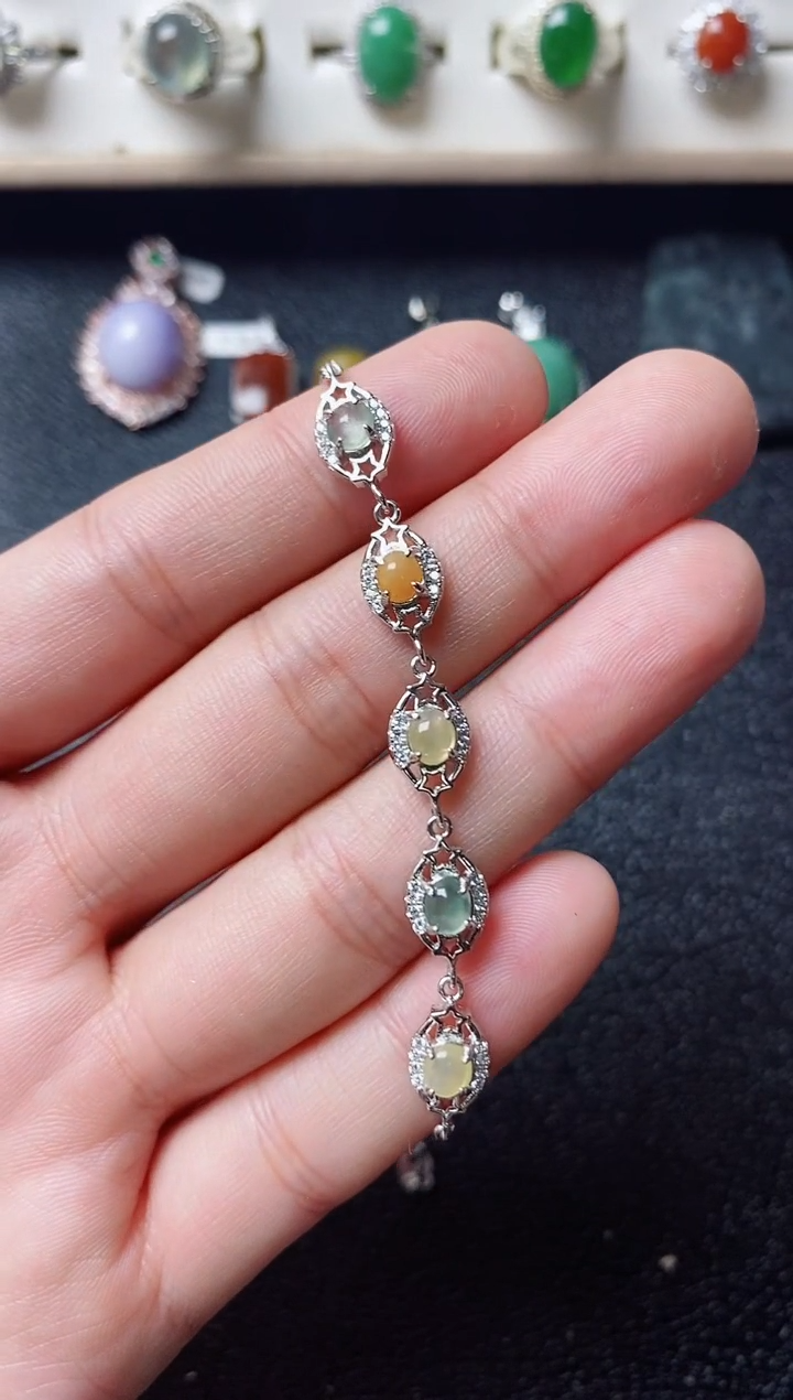 【闪购商品】翡翠戒指银S925镶嵌11111