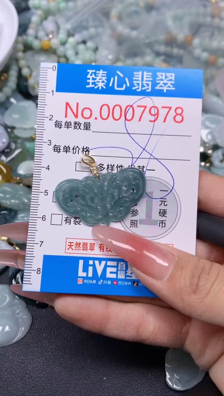 【闪购商品】翡翠颈饰未镶嵌含绳0007978