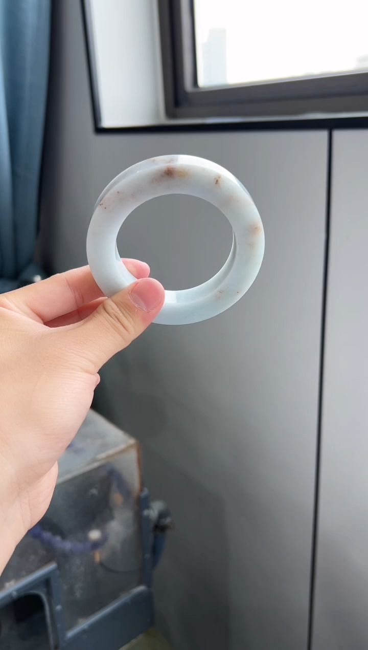 定制翡翠手镯未镶嵌手镯23-55-59圆条