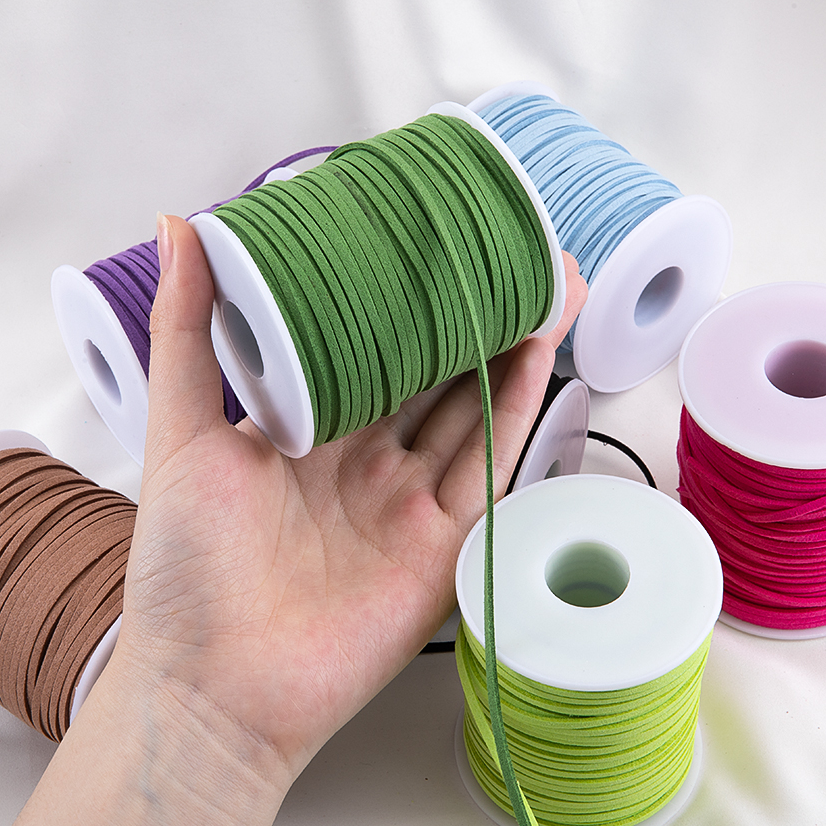 5米绒皮绳礼物盒装饰带花束蛋糕包装绳手工diy材料挂件绳绒鹿皮绳