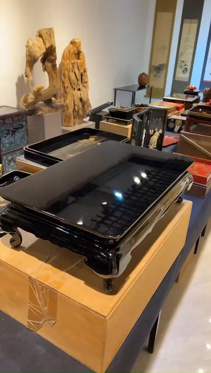 大漆 花几 大漆漆器大漆漆器