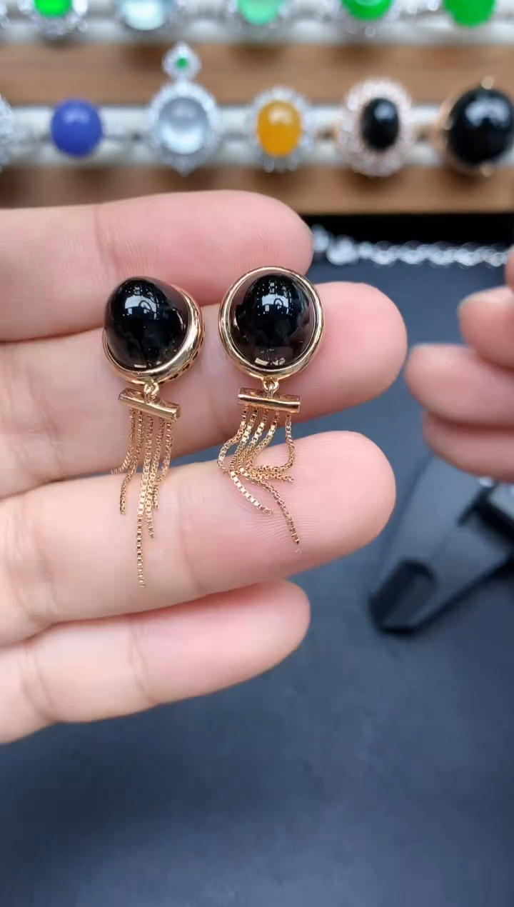 18K金镶嵌翡翠耳饰467-中国好珍宝