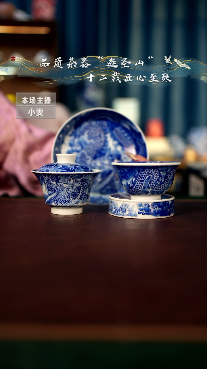 【闪购商品】青花龙吸水四件套