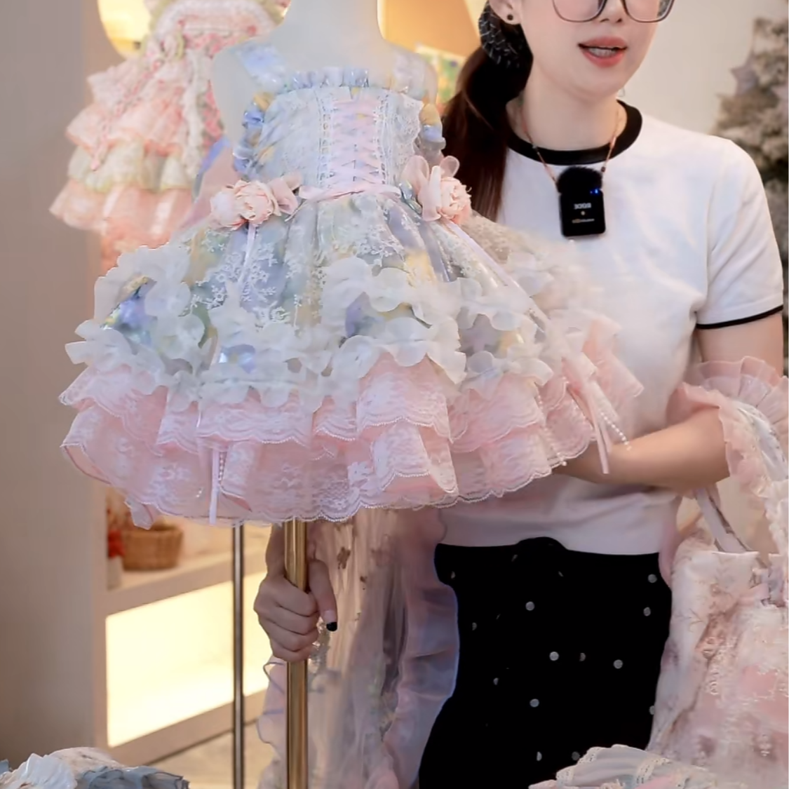 【夏日繁花】洛丽塔女宝礼服连衣裙儿童吊带周岁夏季甜美裙子春夏裙