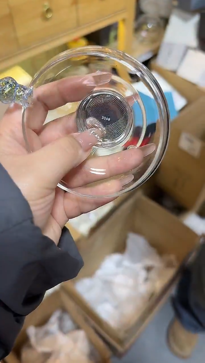 蓝晶不锈钢茶漏  