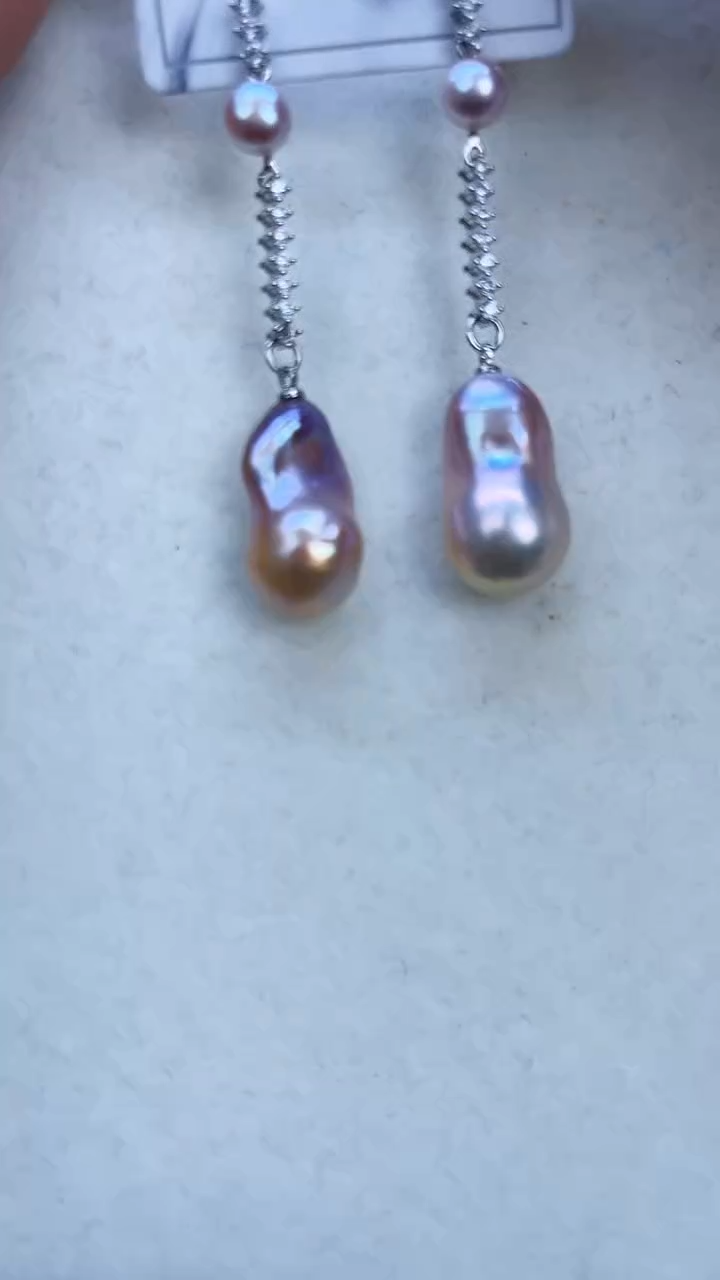 【闪购商品】淡水珍珠耳饰未镶嵌304定制