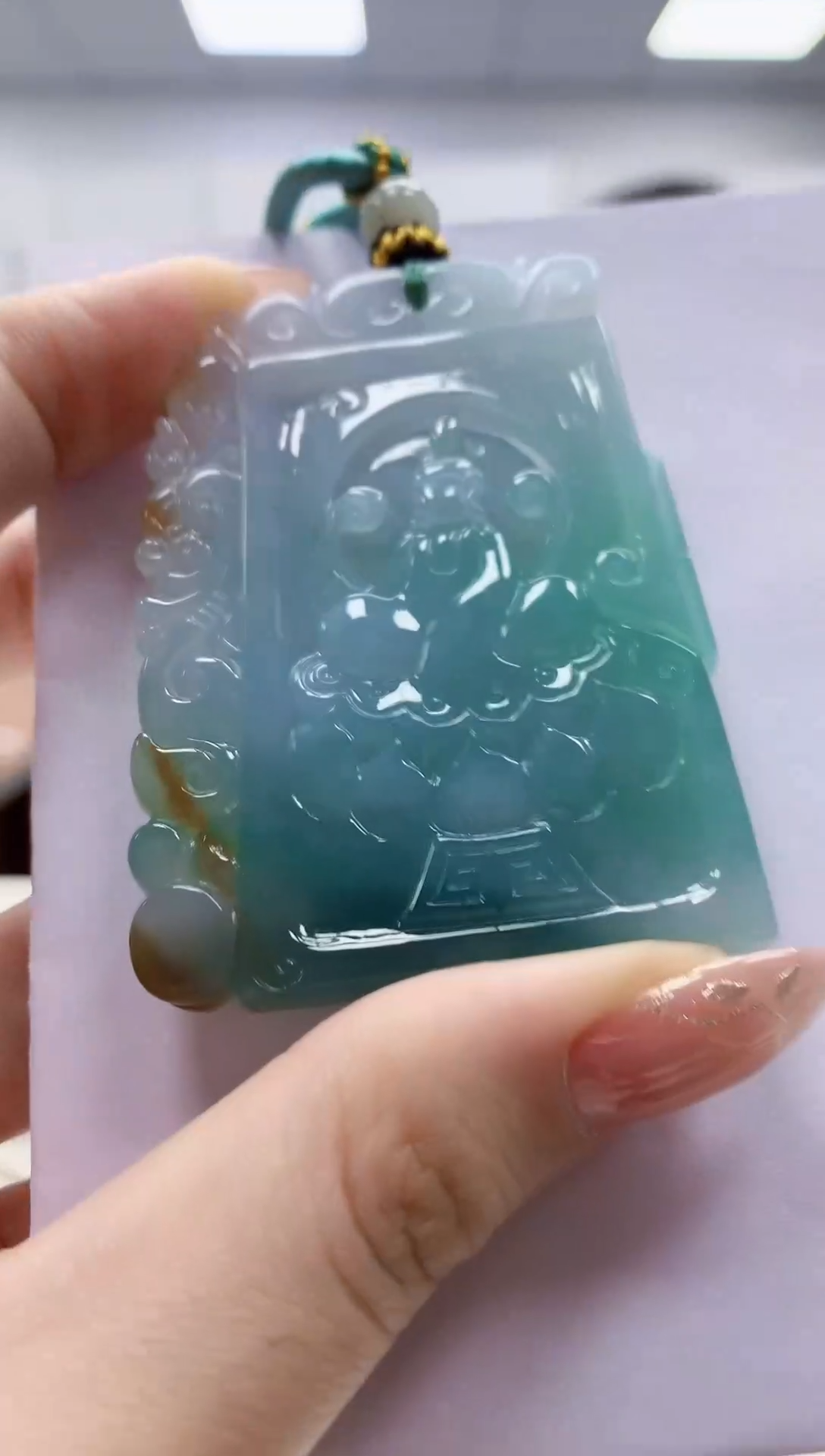 未镶嵌定制翡翠4917jw-毛货挂件66