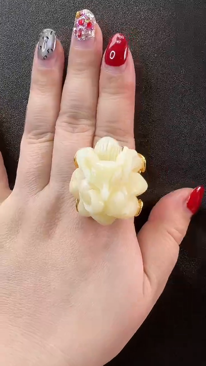 【闪购商品】琥珀戒指未镶嵌戒指