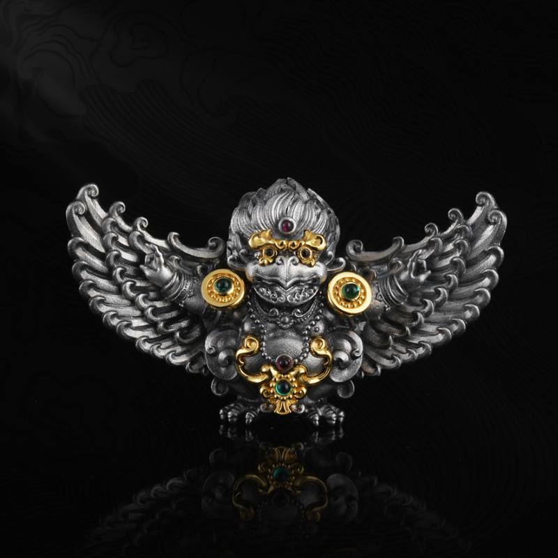 925银银制品 s925银制品 喜三福传承文创 复古大鹏鸟 吊坠