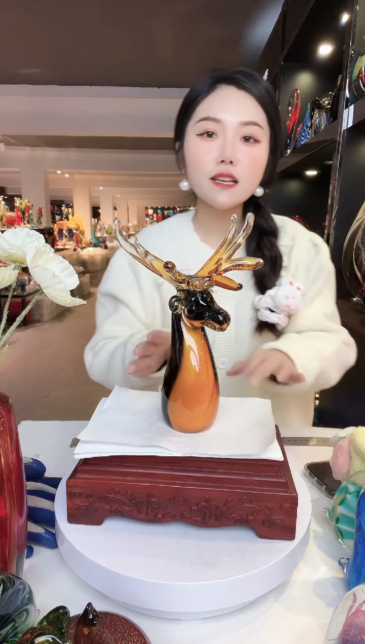 【闪购商品】茶盏琉璃摆件家居摆件