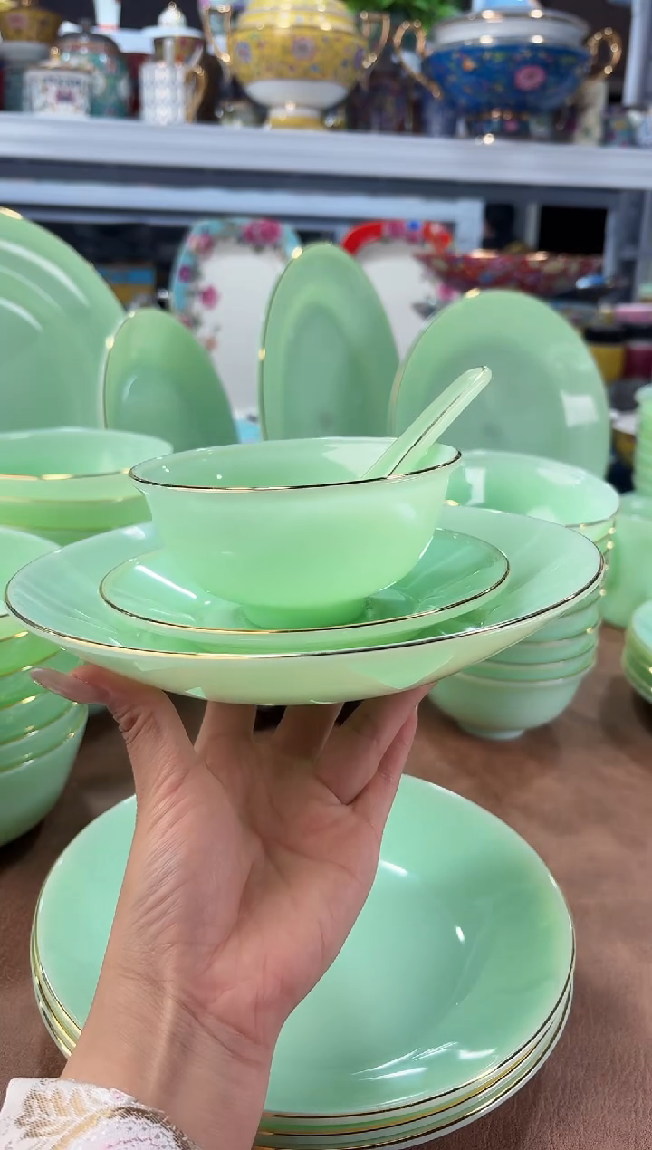 玉瓷四件套10套景德镇餐具