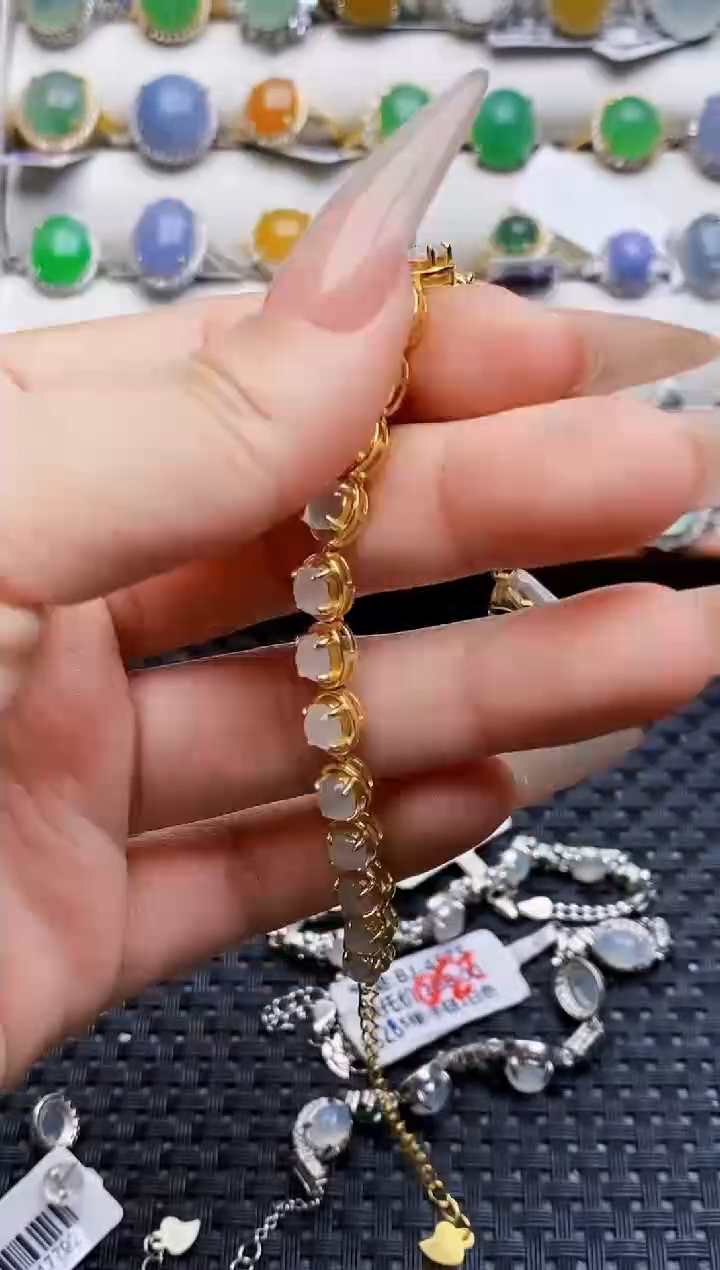 银S925镶嵌戒指翡翠皎2525