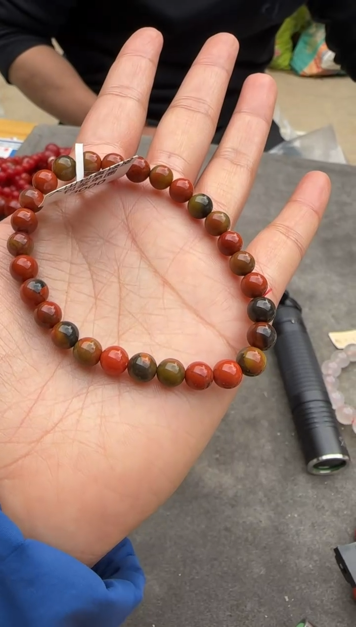 【闪购商品】南红玛瑙未镶嵌珠串原矿无忧化包浆6mm单圈