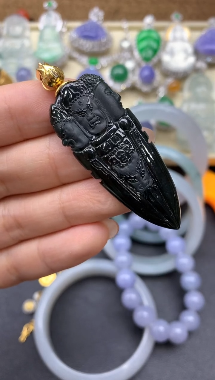 【闪购商品】翡翠颈饰18K金镶嵌371-中国好珍宝