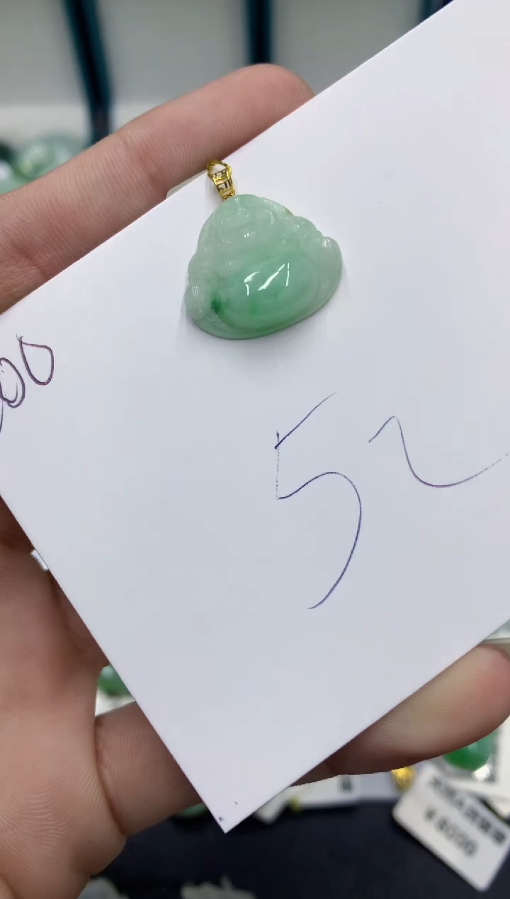 【闪购商品】翡翠颈饰18K金镶嵌翡翠