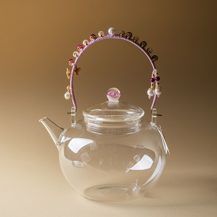 JYBL0165 晶焱 金圆壶 粉凤尾（粉色编织）