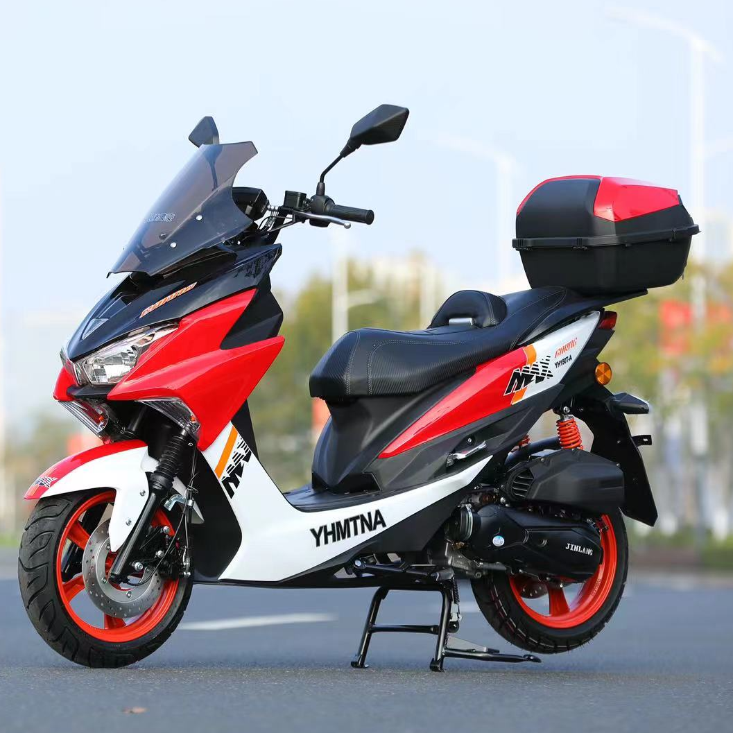 150风冷国四电喷迷你踏板摩托车叮金