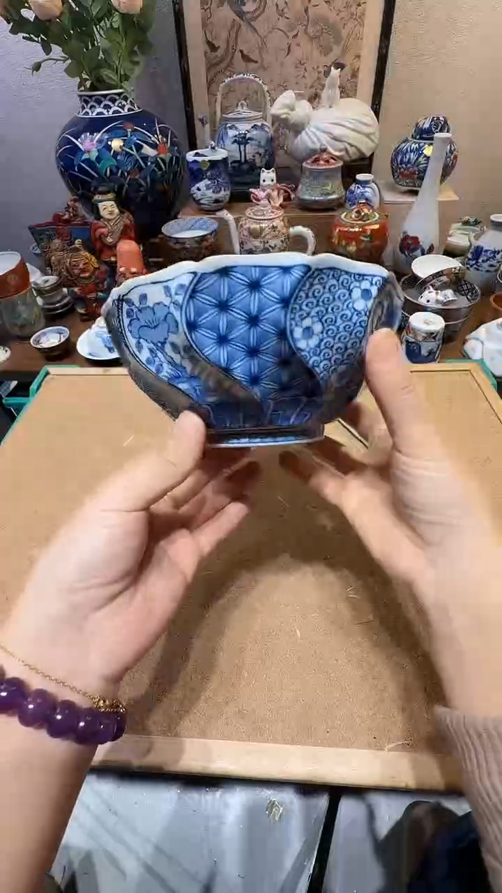 瓷片茉莉甄选花凛扭扭钵