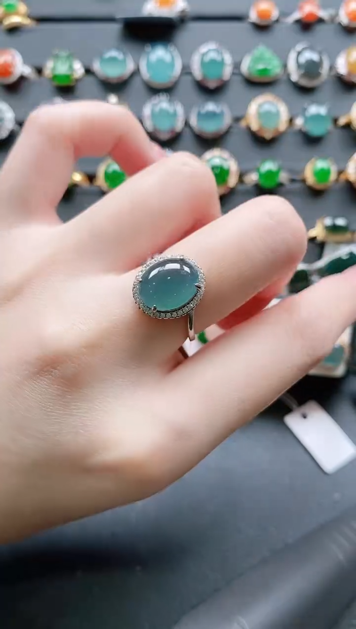 【闪购商品】翡翠戒指银S925镶嵌11111111