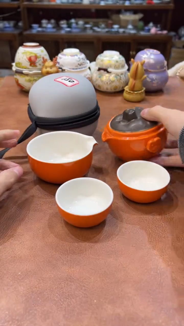 真的很便宜会开片的旅行茶具