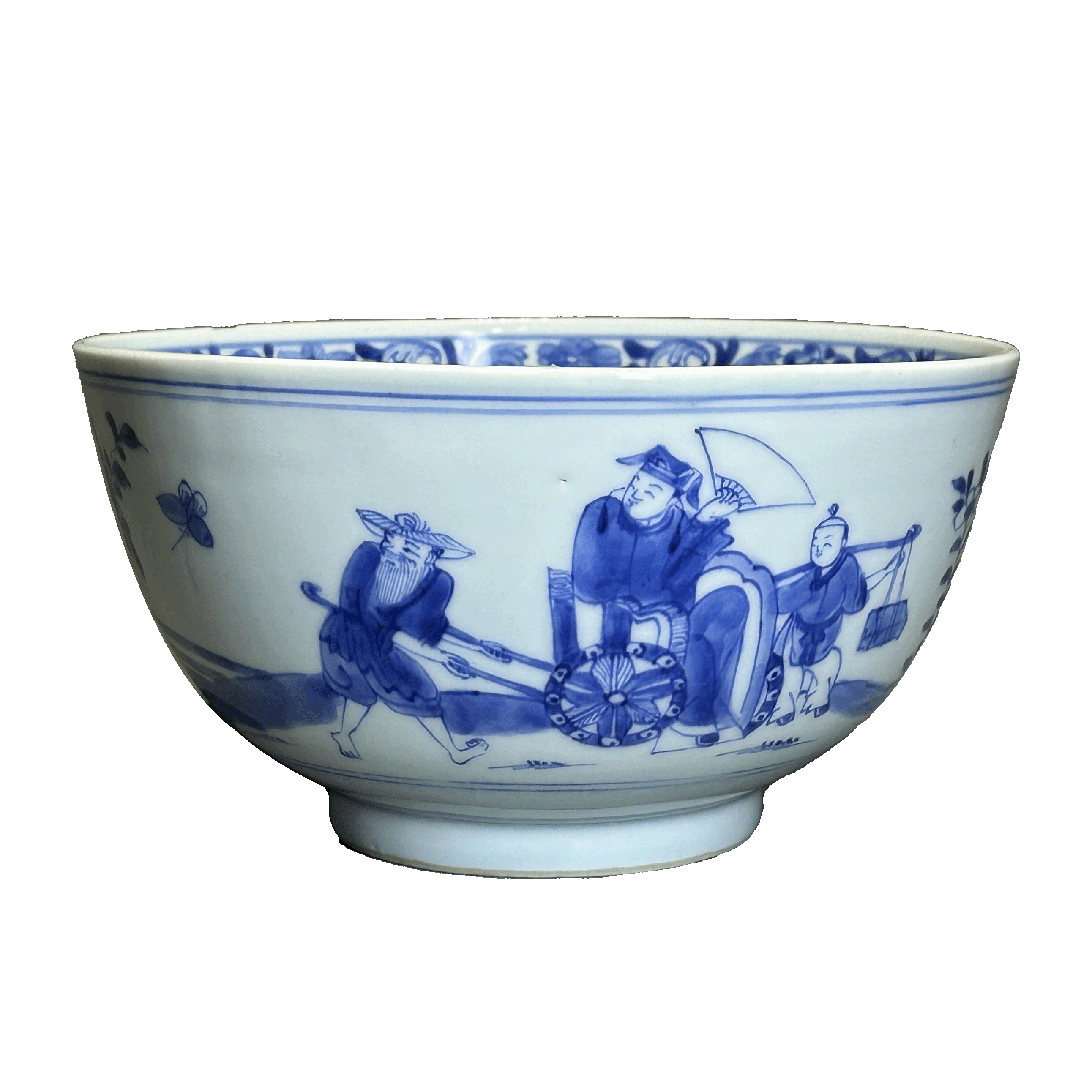 25340204x青花潘安游街纹碗