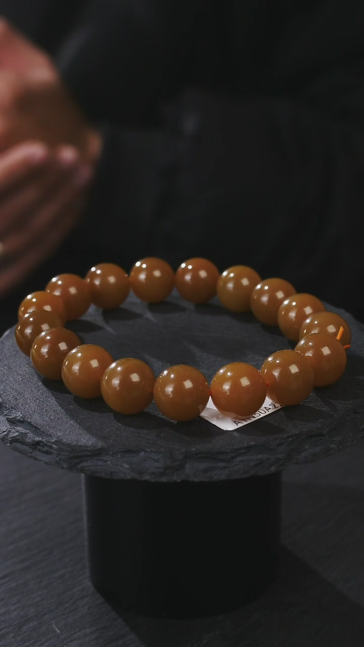 【闪购商品】和田玉手串未镶嵌和田玉全糖单圈卡12