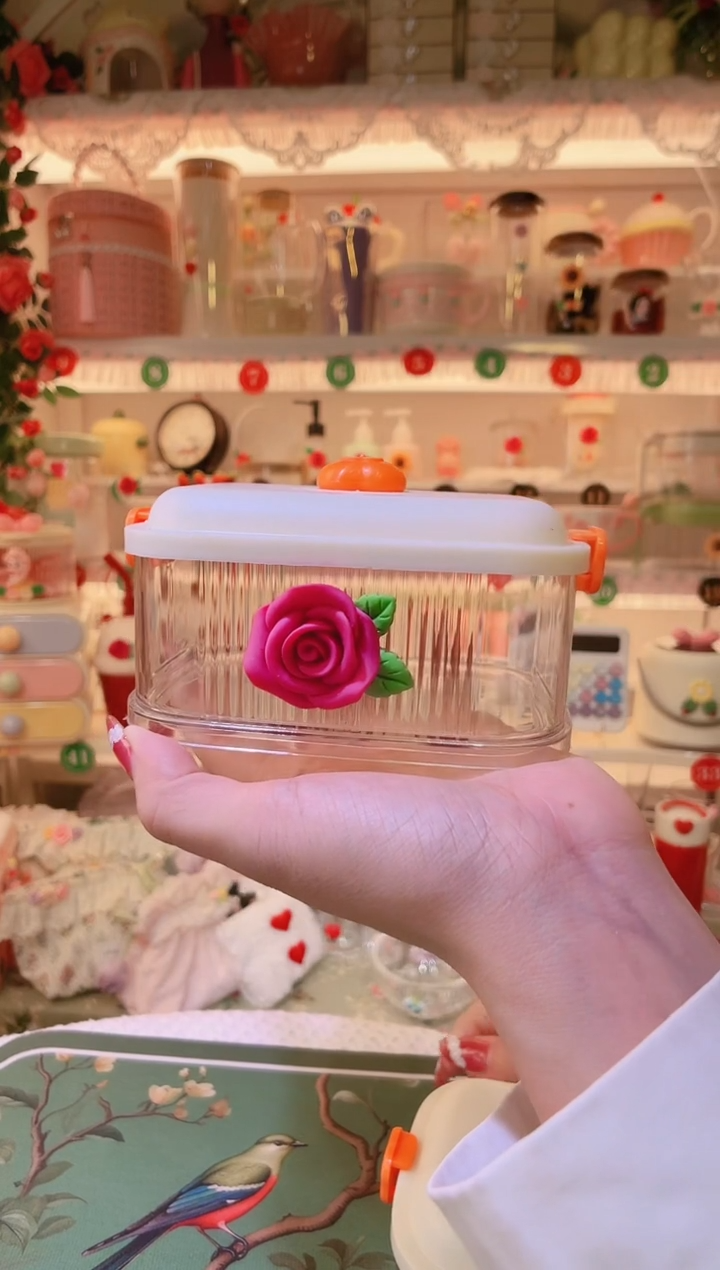 玫瑰花大料收纳盒——手工制作品质好！