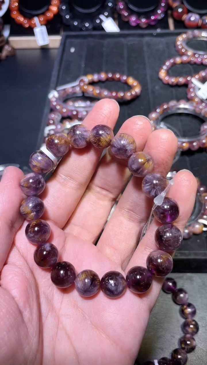 【闪购商品】水晶手链未镶嵌紫钛单圈A11（多样性发其一）