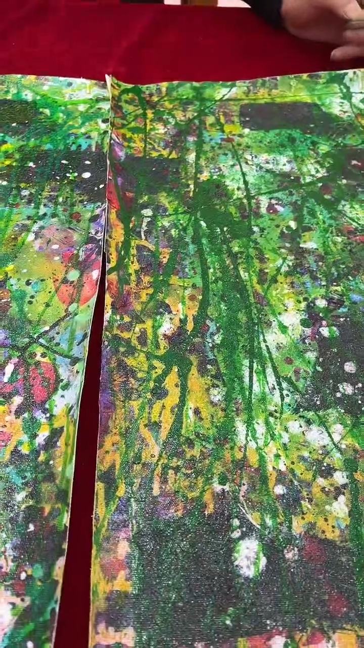 国画赵燮油画藤萝作品（任意一张）