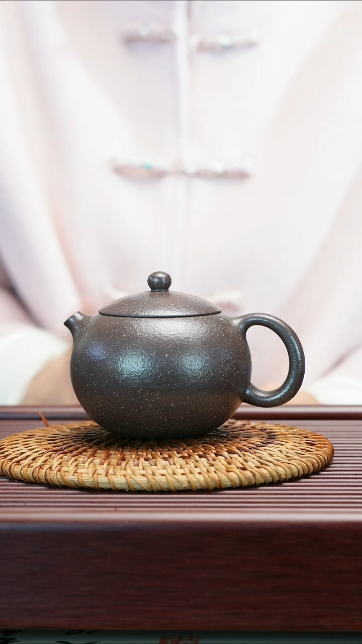 茶壶紫砂原矿天青泥 八目粗砂 西施 220cc