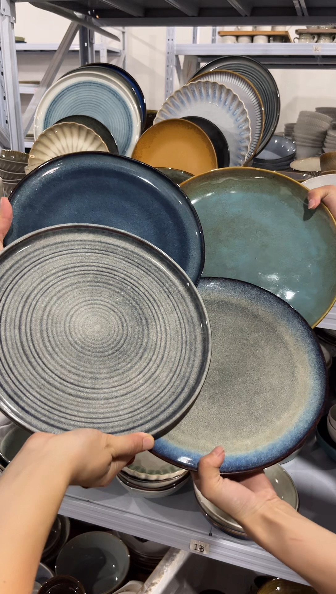 陶瓷外贸尾货瑕疵满20包邮X4 大盘组合