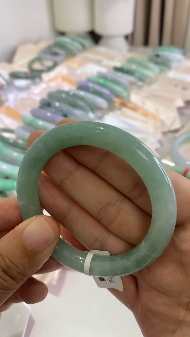未镶嵌手镯翡翠胖圆53