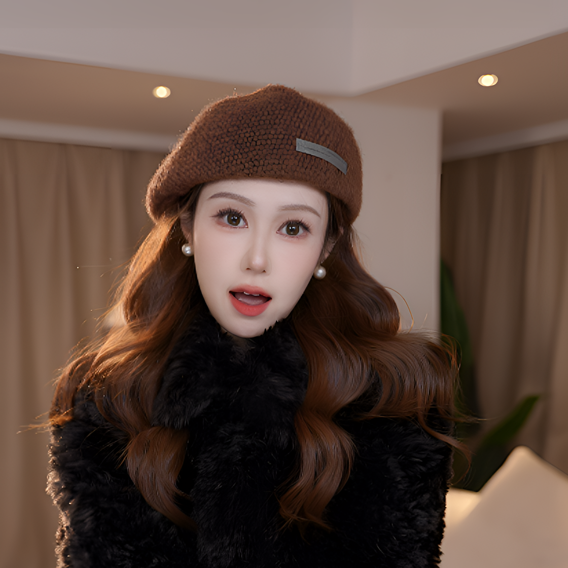 达芬奇密码2026新款布标冰岛贝雷帽子前进贝雷三帽合一显脸小蓓蕾