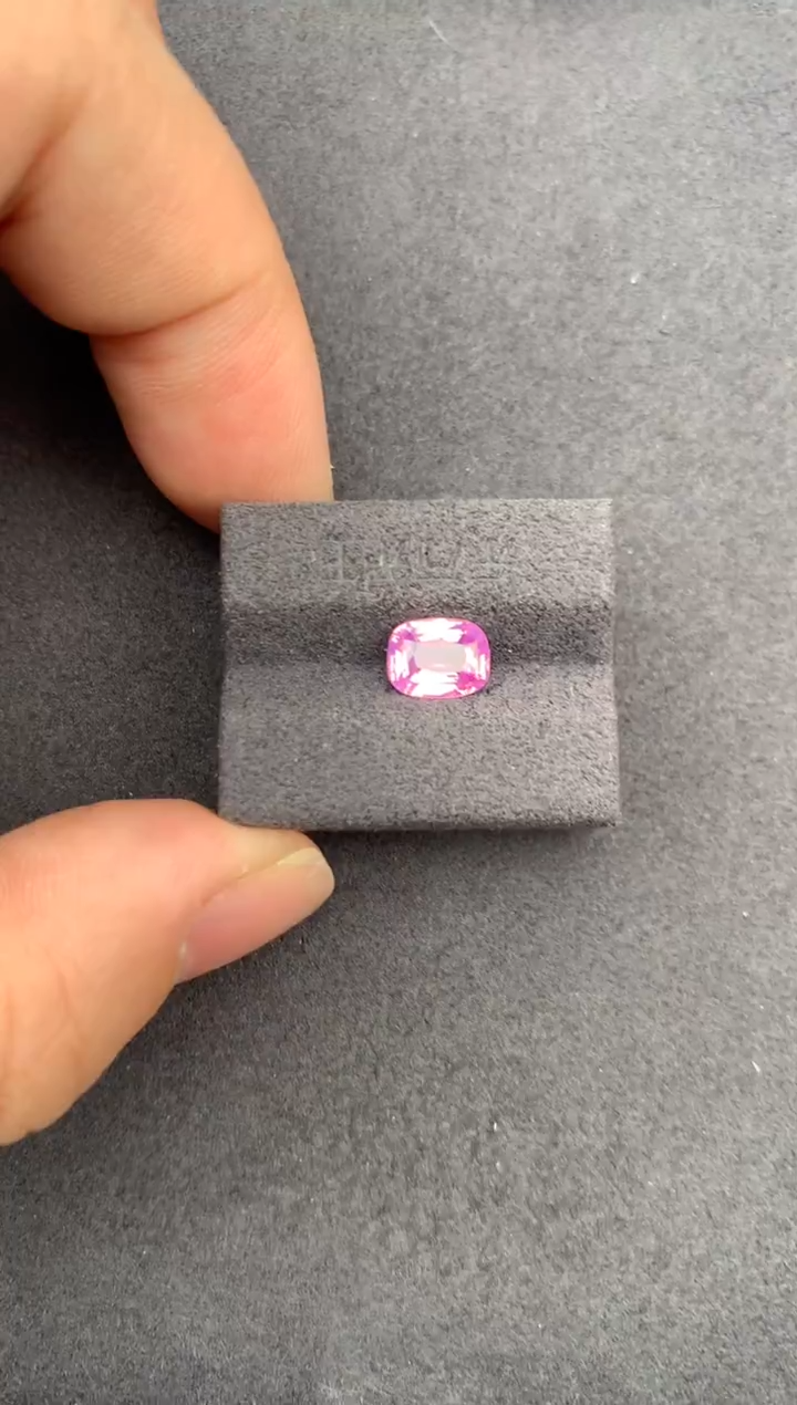 裸石尖晶石1.3ct粉尖晶 定制 GE