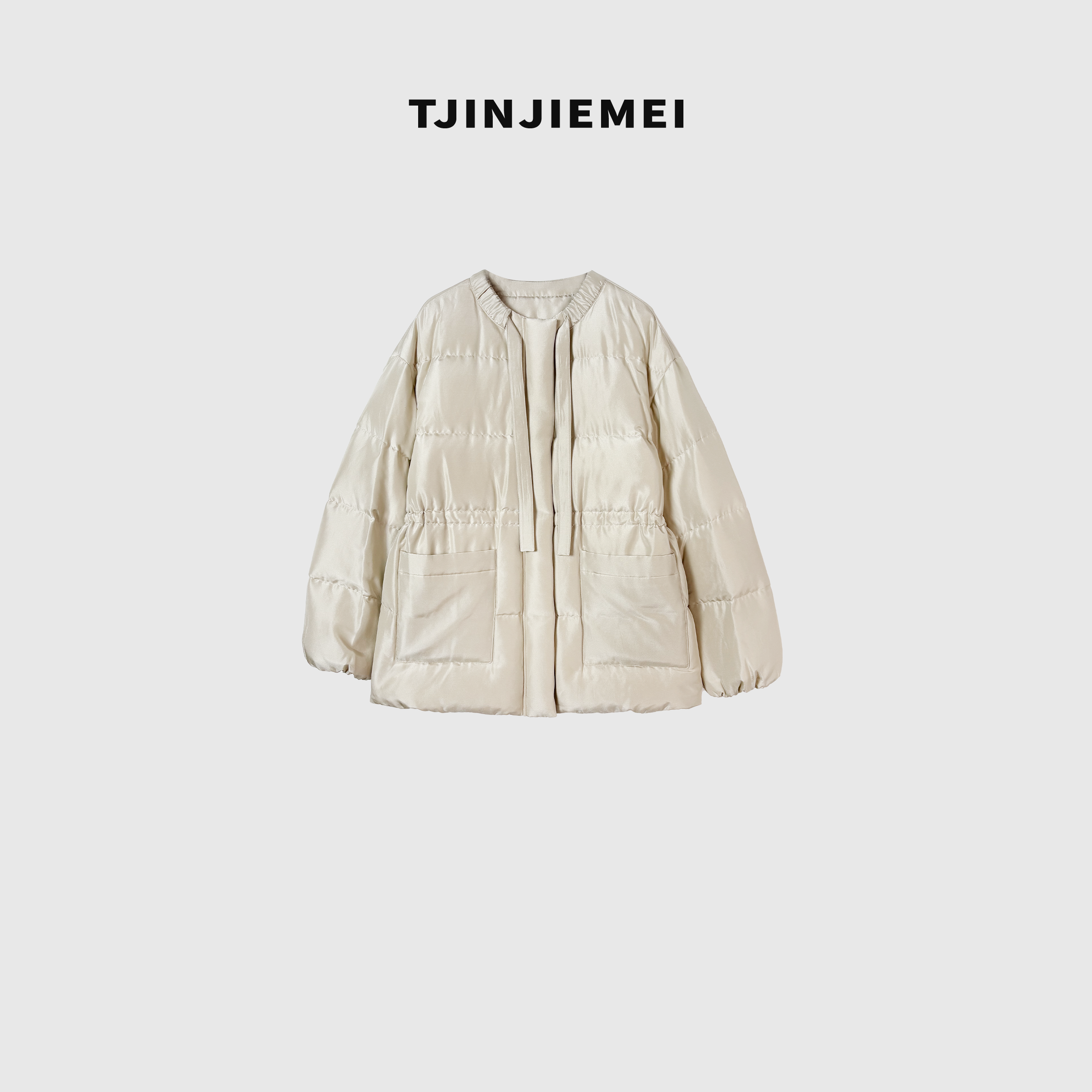 娟娟【米雪】设计感桑蚕丝鹅绒服ERF2510-F-1726