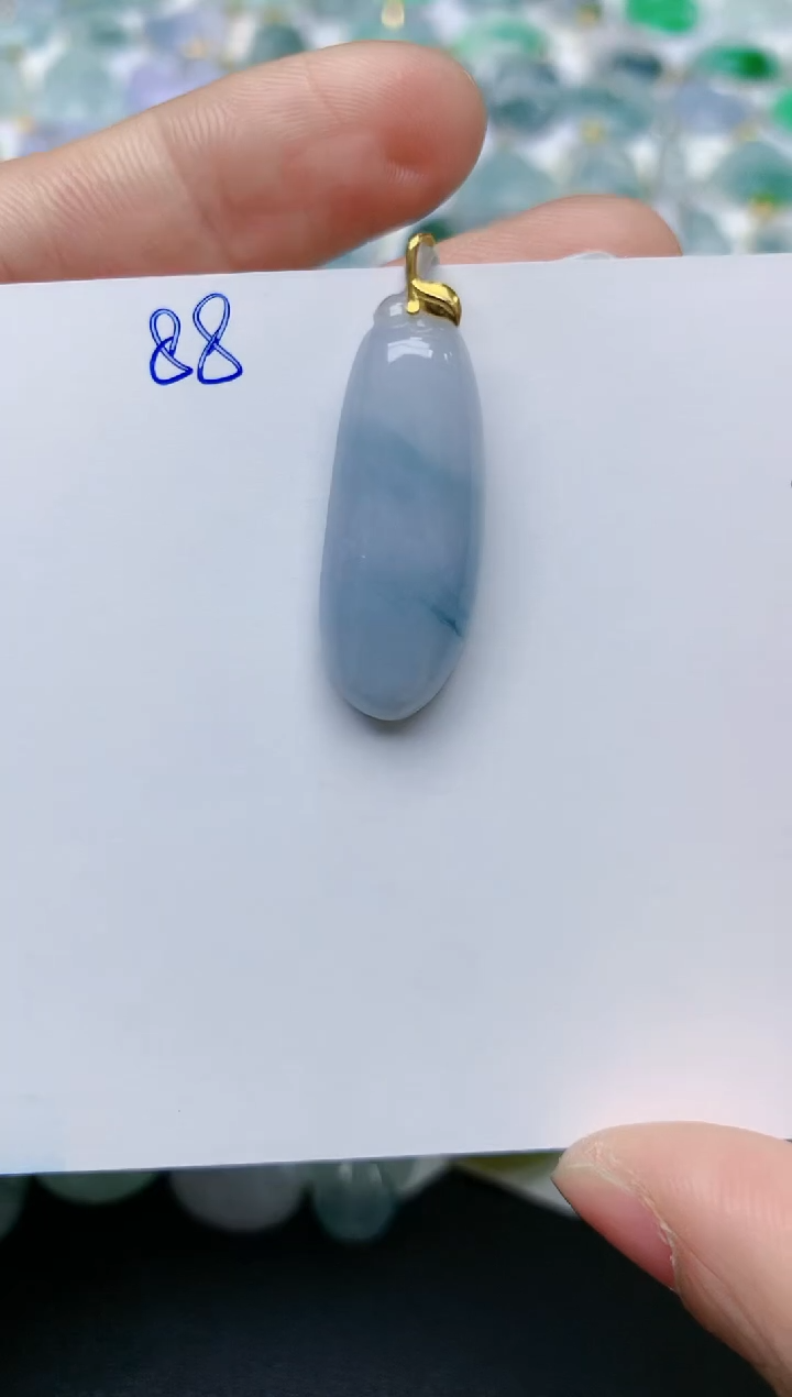 【闪购商品】翡翠颈饰18K金镶嵌天然翡翠A货    88