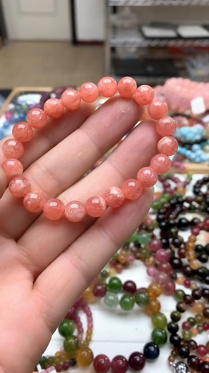 【闪购商品】菱锰矿（红纹石）手绳未镶嵌手链125