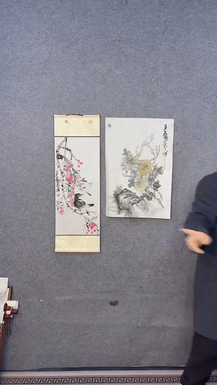 国画92*32吴铁成作品