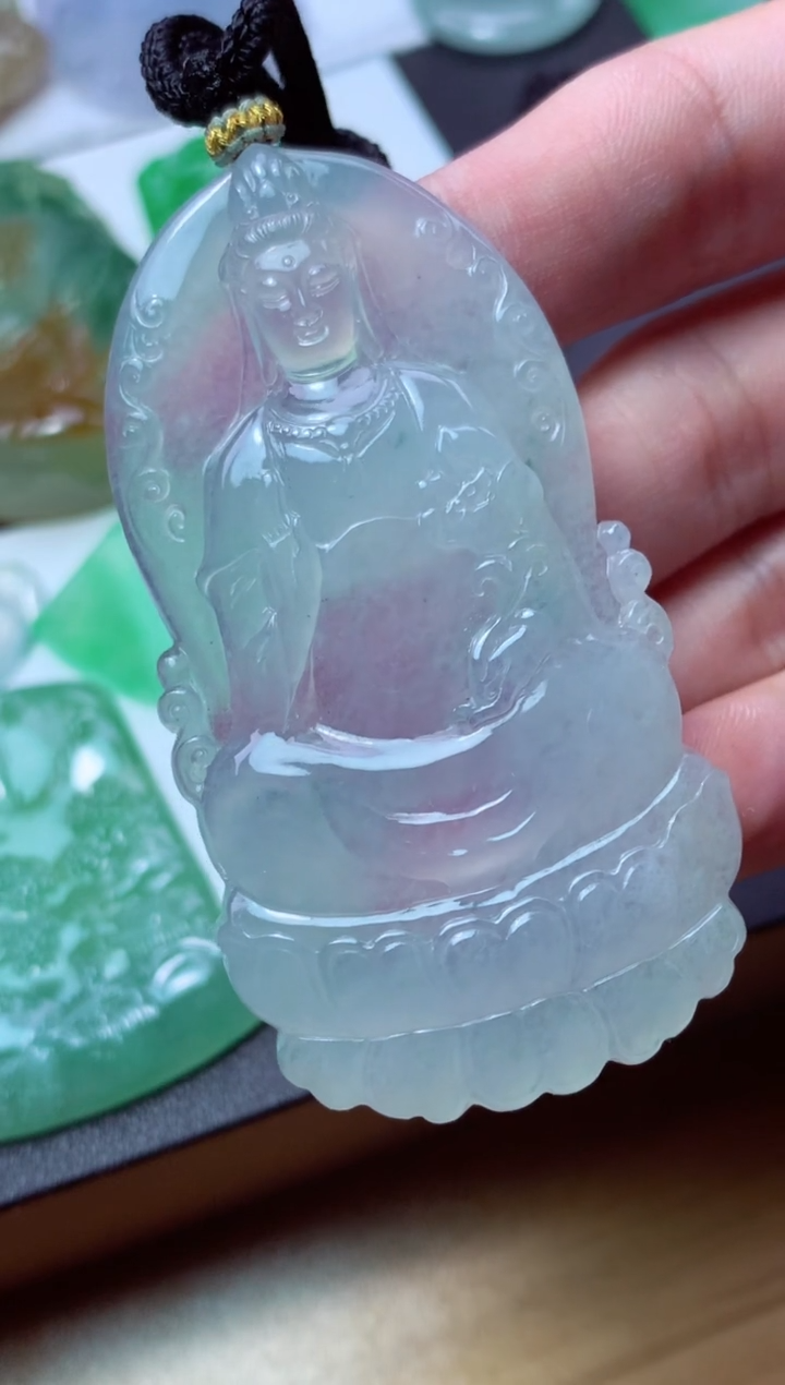 翡翠未镶嵌颈饰天然翡翠