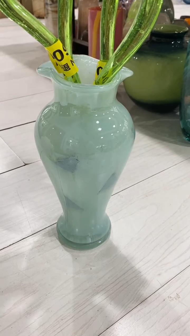 你**海慕忆家手作琉璃花瓶微瑕