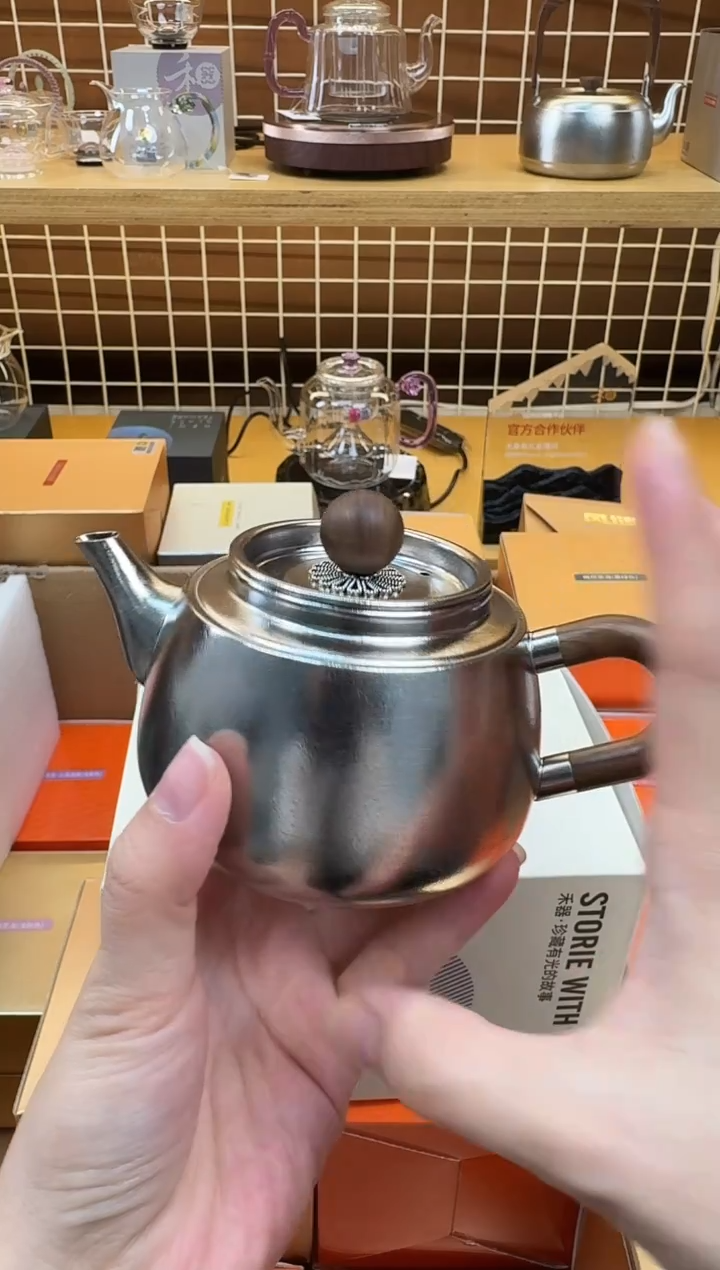 @@器钛明火泡茶壶350ml