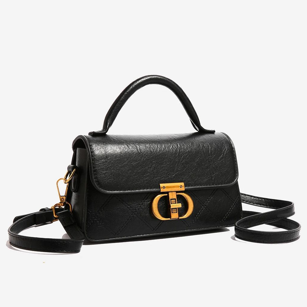 复古时尚手提包女2024新款简约休闲女士百搭小众通勤小方包1130