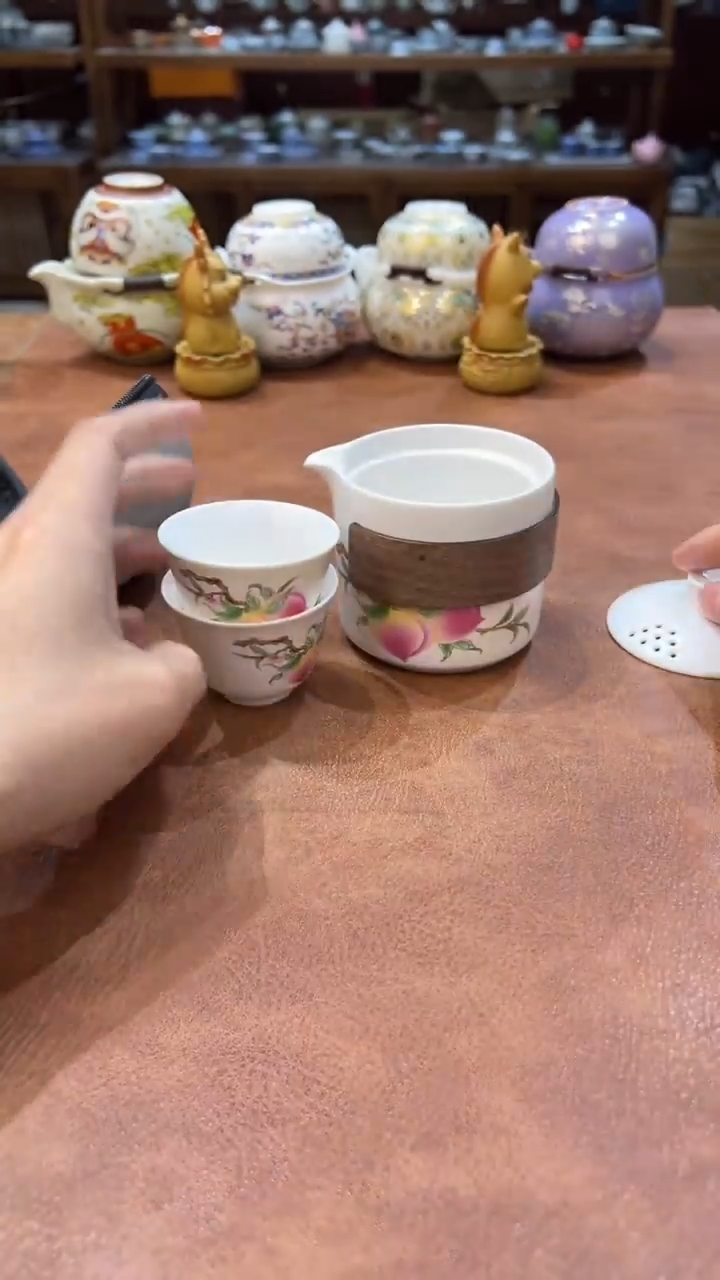 真的很便宜会开片的旅行茶具