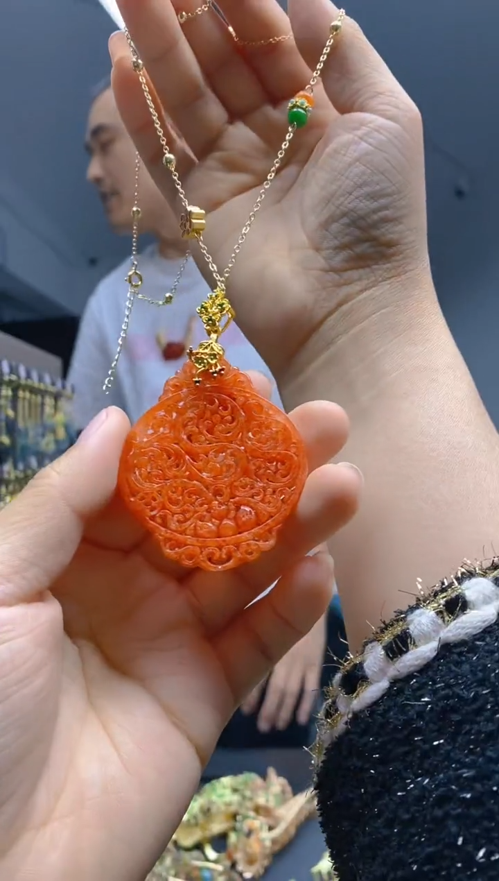 【闪购商品】翡翠耳饰合金518翡翠锁骨链